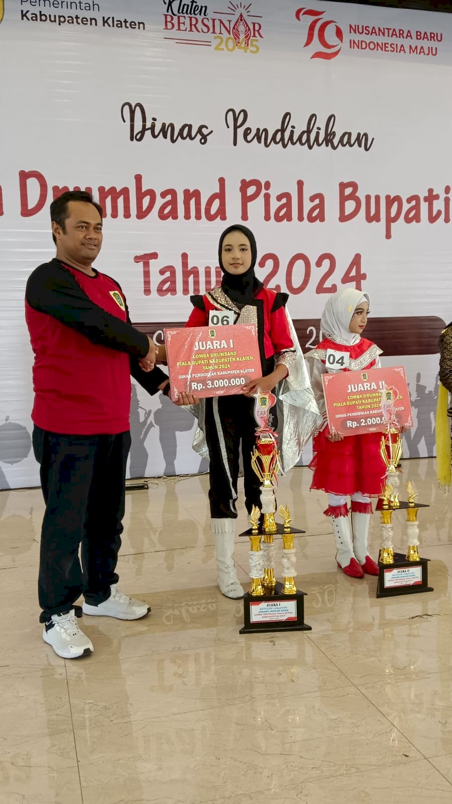 Juara 1  Kejuaraan Drumben  Tahun 2024
